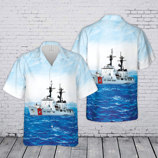 US Coast Guard USCGC Dallas (WHEC-716) Hamilton-class cutter Hawaiian Shirt