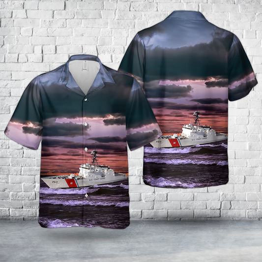 US Coast Guard USCGC Friedman (WMSL-760) Hawaiian Shirt
