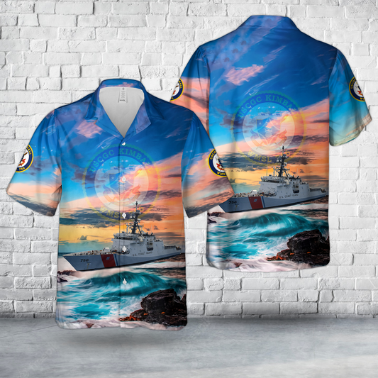 US Coast Guard USCGC Kimball (WMSL-756) Hawaiian Shirt