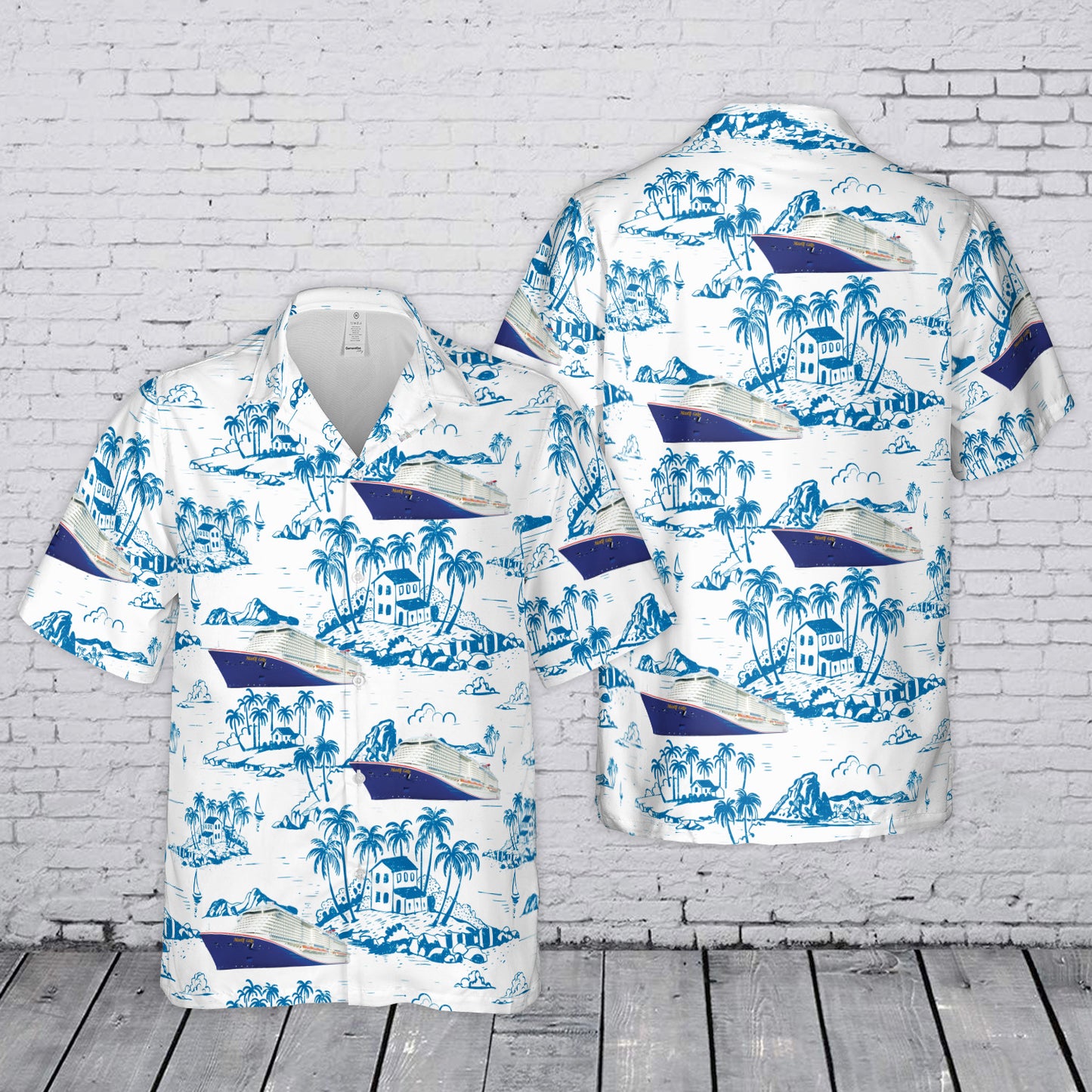 US Cruise Ship Mardi Gras Hawaiian Shirt