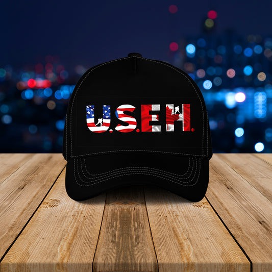 US EH Hockey Baseball Cap