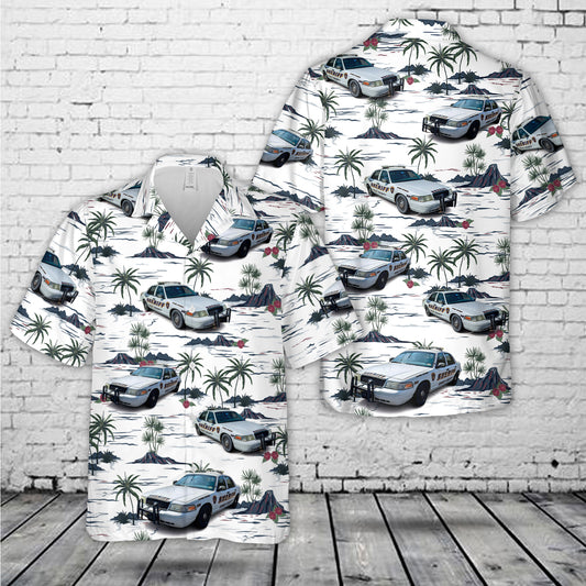 US Essex County New Jersey Sheriff Ford Crown Victoria Police Interceptor Hawaiian Shirt