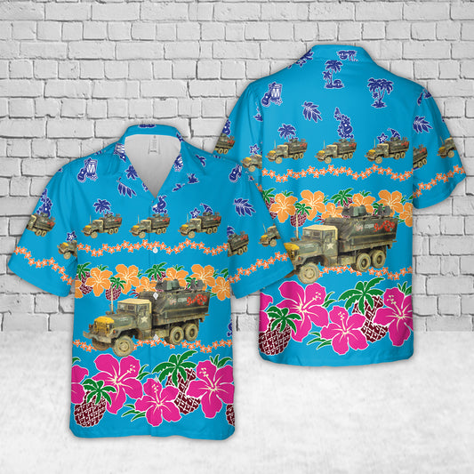 US Gun Truck King Cobra M113 + M54 Vietnam war Hawaiian Shirt