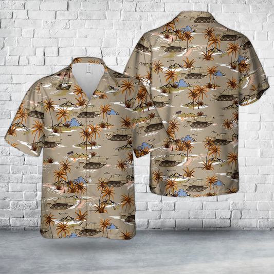 US M9 Armored Combat Earthmover Hawaiian Shirt