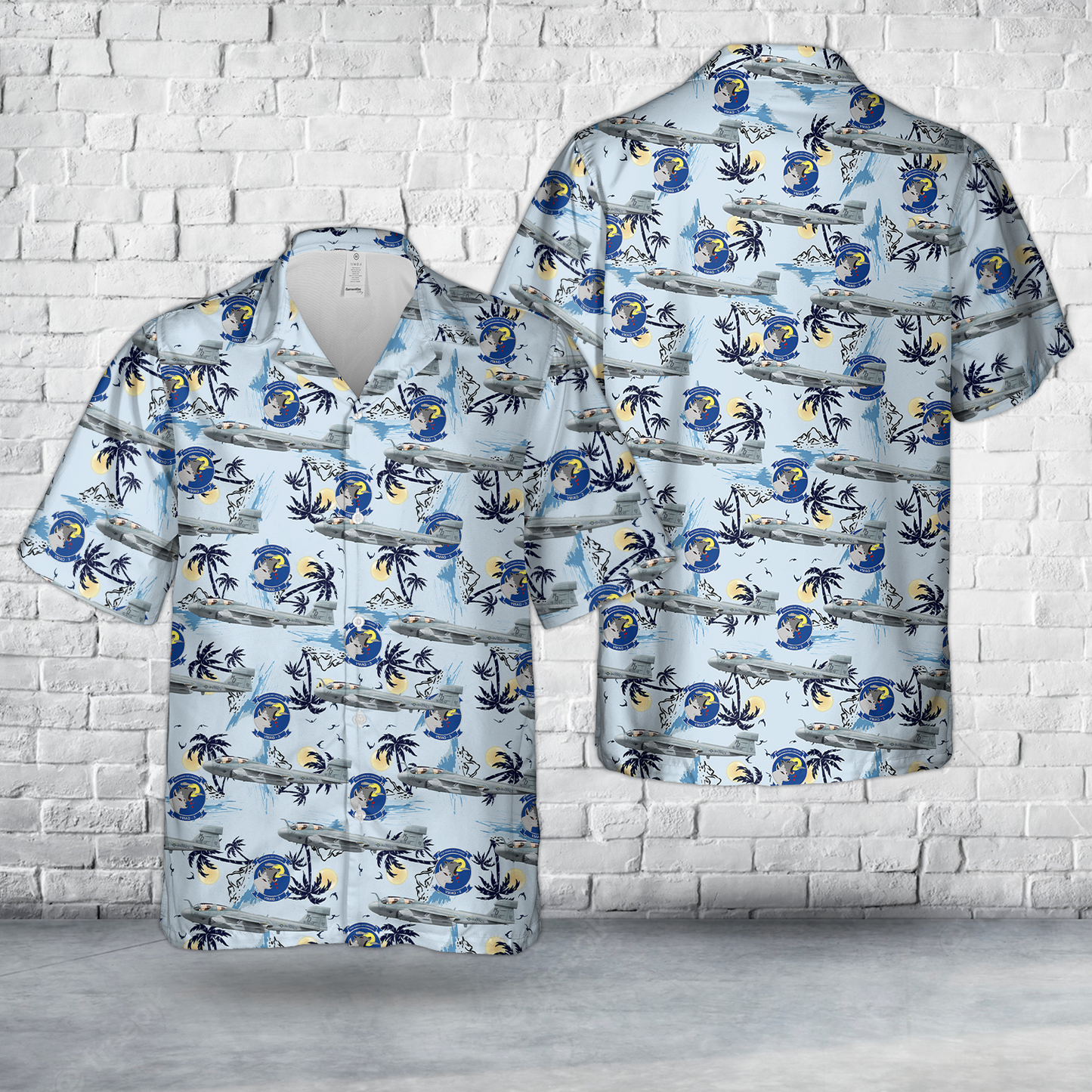 US Marine Corps EA-6B Prowler VMAQ-3 Moon Dogs, MD03 / 163032. MAG-14, MCAS Cherry Point, NC - 2014 Hawaiian Shirt