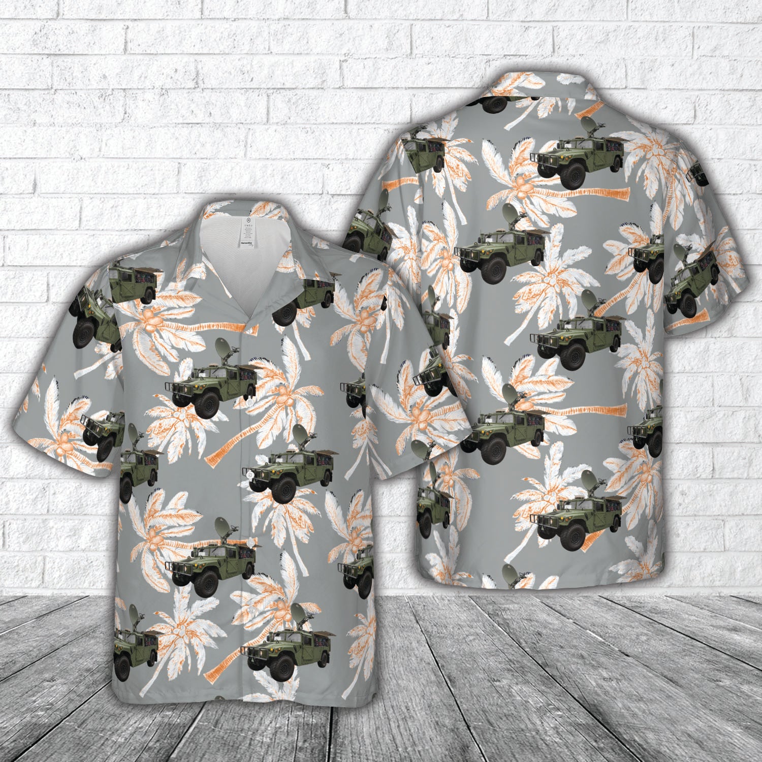 US Military Integrated Communications Vehicle Hawaiian Shirt