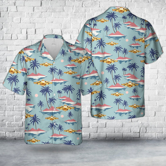 US NOAA Deck Officer insignia Hawaiian Shirt