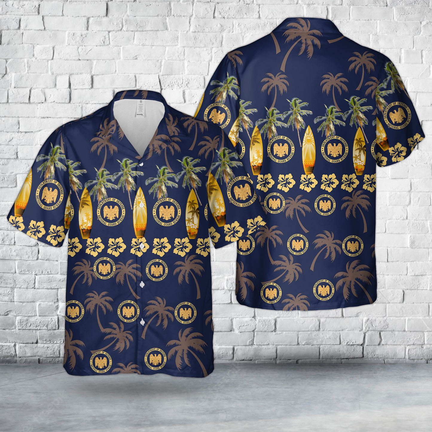 US National Guard Bureau Hawaiian Shirt