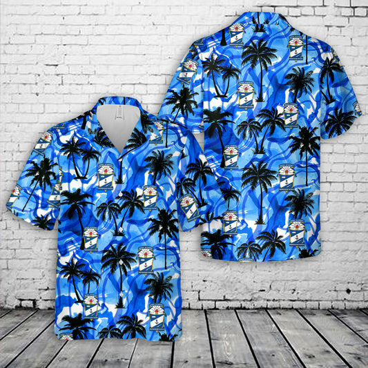 US Naval Academy Preparatory School NAPS Hawaiian Shirt