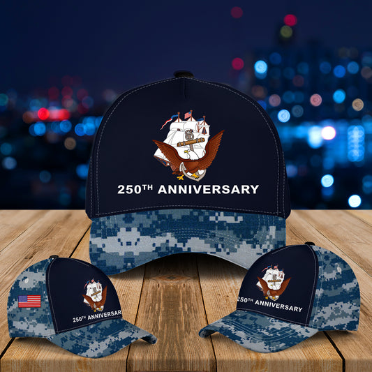 US Navy 250th Anniversary Baseball Cap