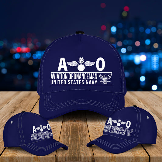 US Navy Aviation Ordnanceman (AO) Baseball Cap