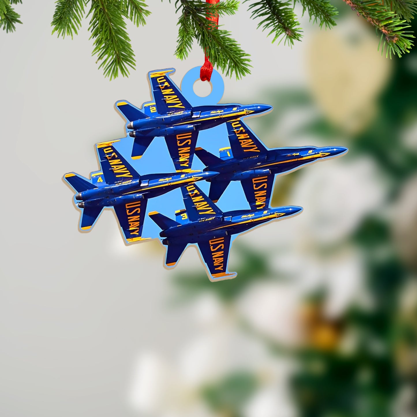 US Navy Blue Angels Custom shape 2-sided Acrylic Ornament