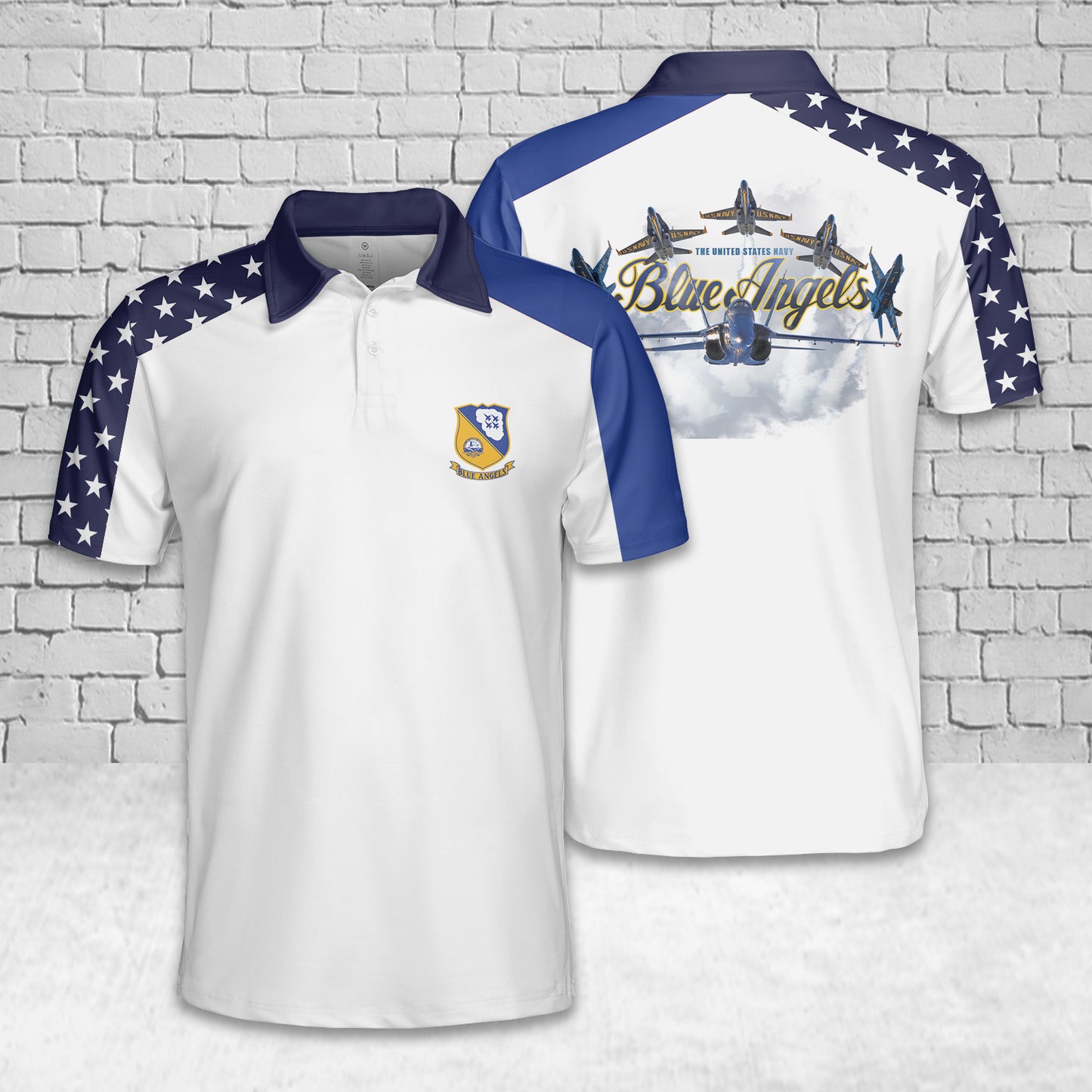 US Navy Blue Angels Polo Shirt