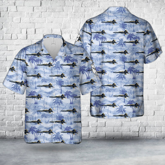 US Navy Blue Angels #4 F/A-18 Hawaiian Shirt