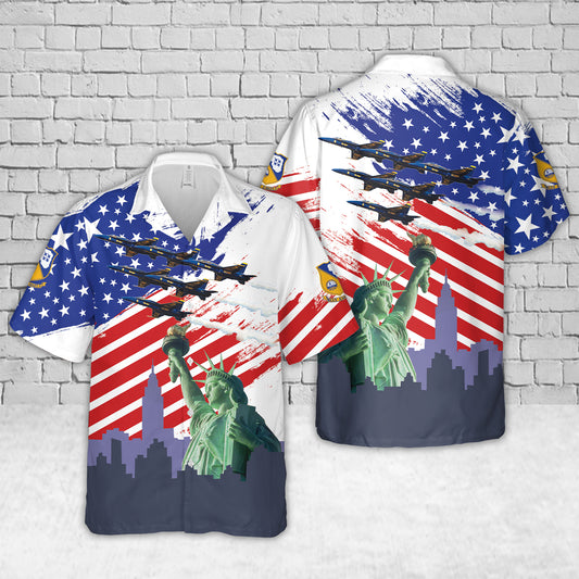 US Navy Blue Angels, 4th Of July Hawaiian Shirt