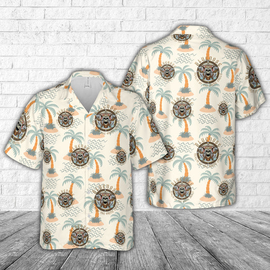 US Navy Bluenose Realm Of The Arctic Circle Viking Hawaiian Shirt