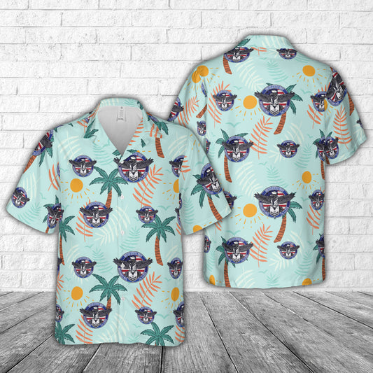 US Navy Boatswain's Mate 2nd Class Crow BM2 Patriotic Hawaiian Shirt