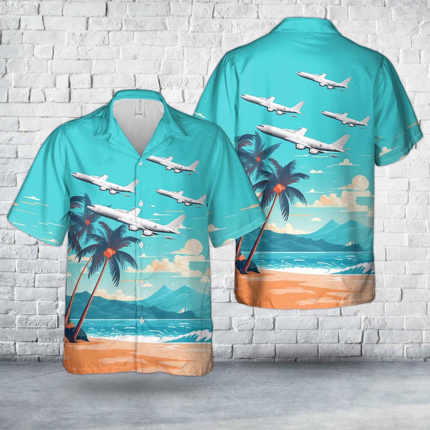 US Navy Boeing E-6B Mercury (707-300) Hawaiian Shirt
