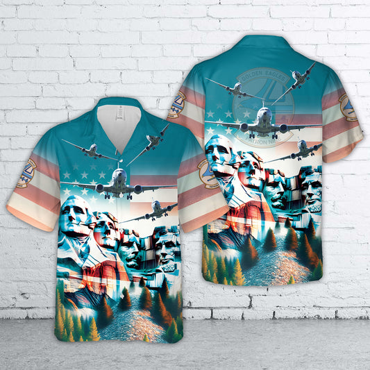 US Navy Boeing P-8A Poseidon 169328 PD, Patrol Squadron 9 (VP-9) "Golden Eagles" Hawaiian Shirt