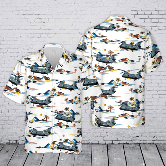 US Navy CH-46 Sea Knight Hawaiian Shirt