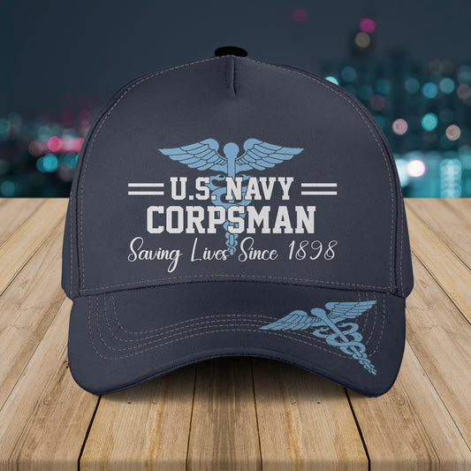 US Navy CORPSMAN Saving Lives Since 1898 Baseball Cap