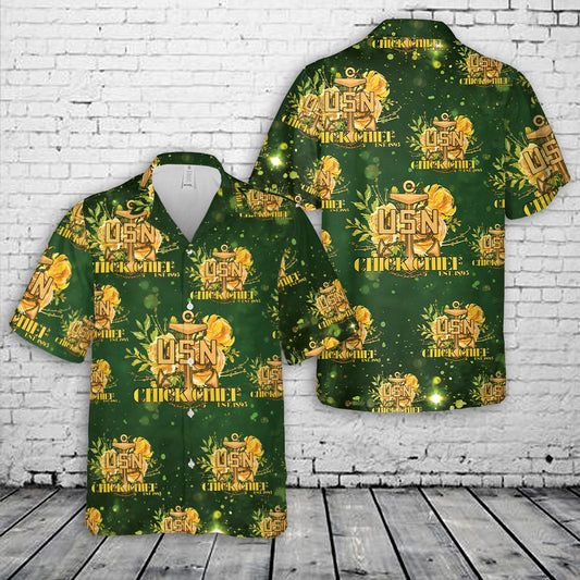 US Navy Chick Chief Hawaiian Shirt