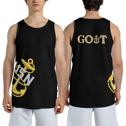 US Navy Chief GOAT AOP Tank Top