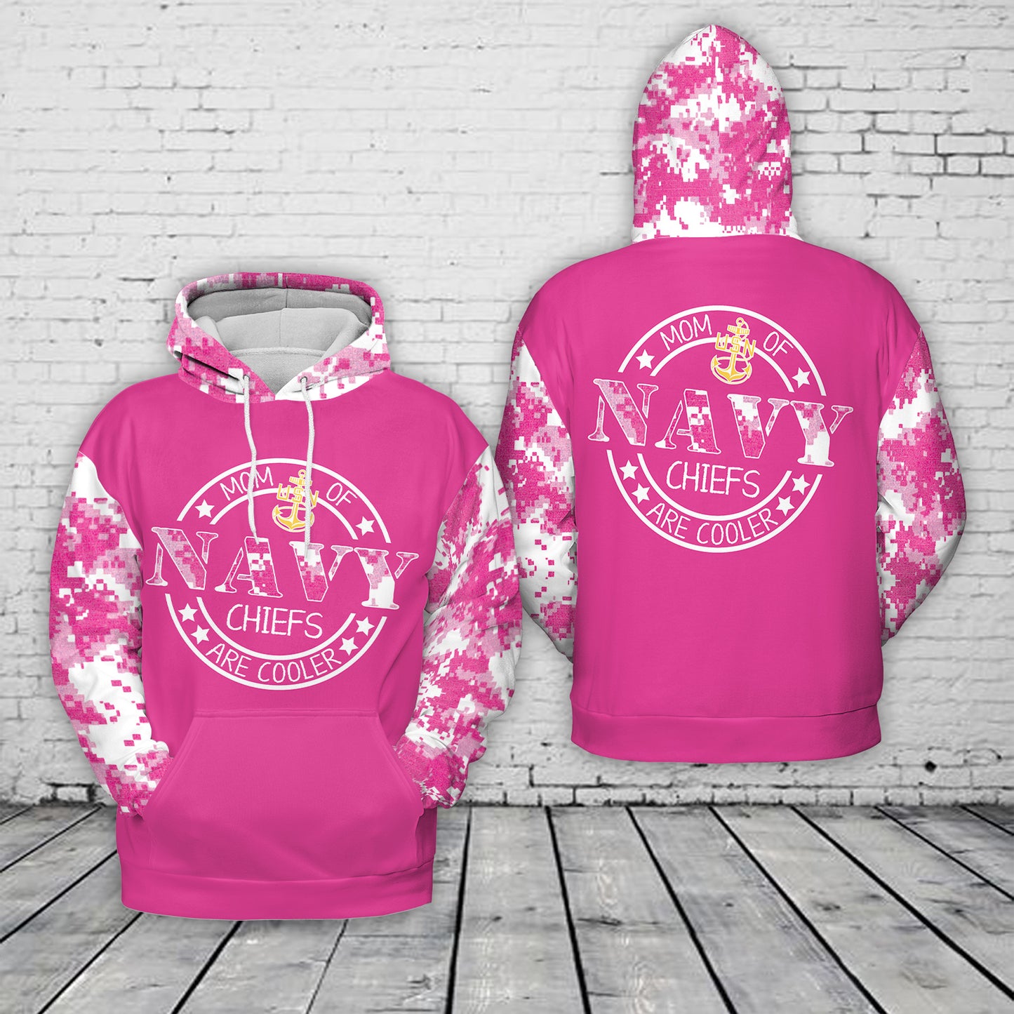 US Navy Chief Mom 3D Hoodie