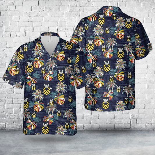 US Navy Chief Petty Officer E-7 Hawaiian Shirt