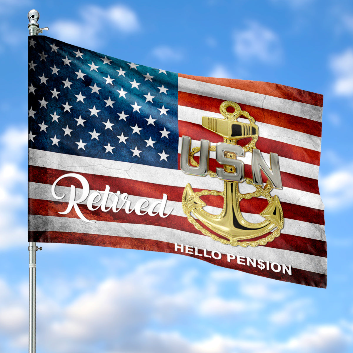 US Navy Chief House Flag
