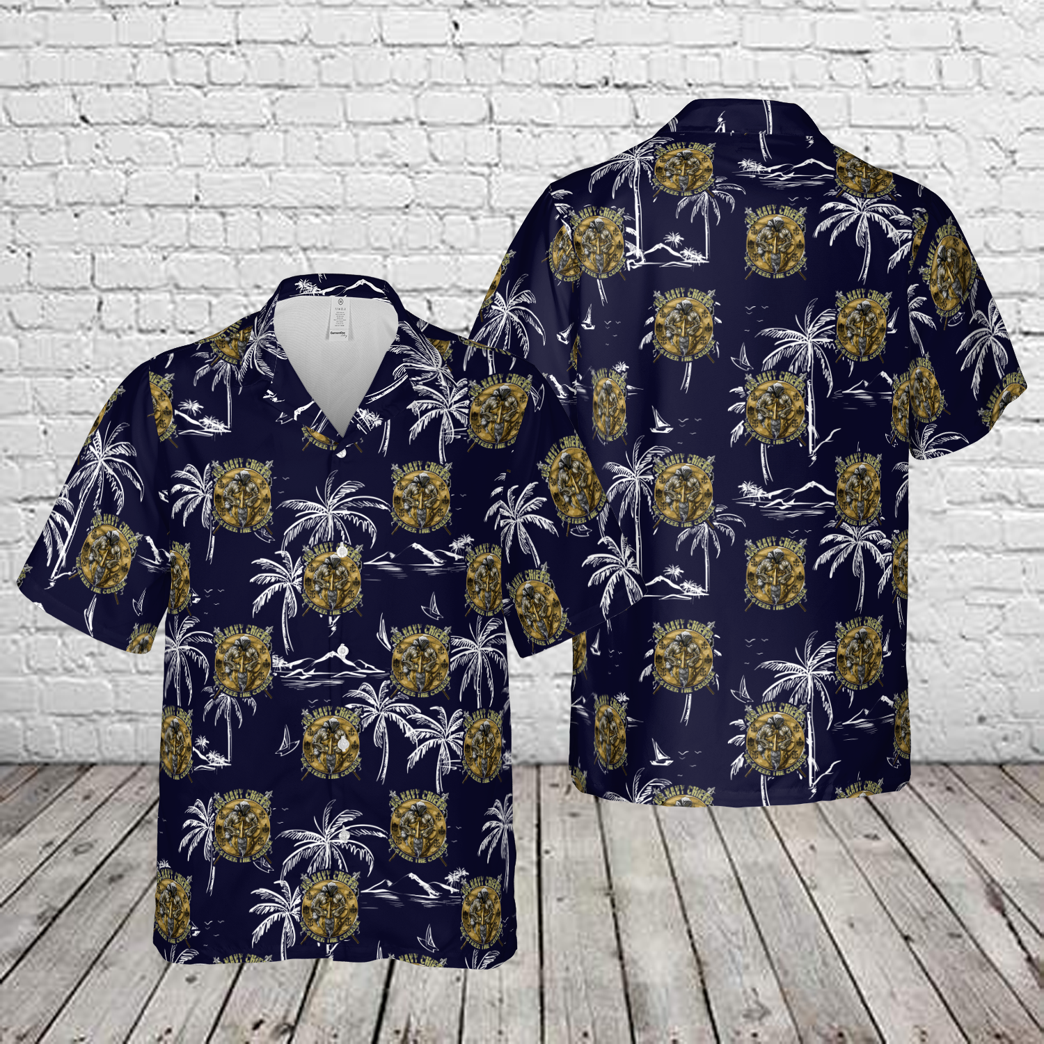 US Navy Chief Spartan Hawaiian Shirt