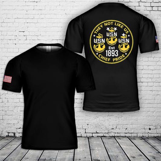 US Navy Chiefs 3D T-Shirt