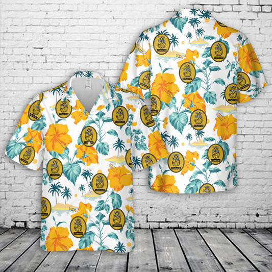 US Navy Command Master Chief Petty Officer Rank Insignia Hawaiian Shirt