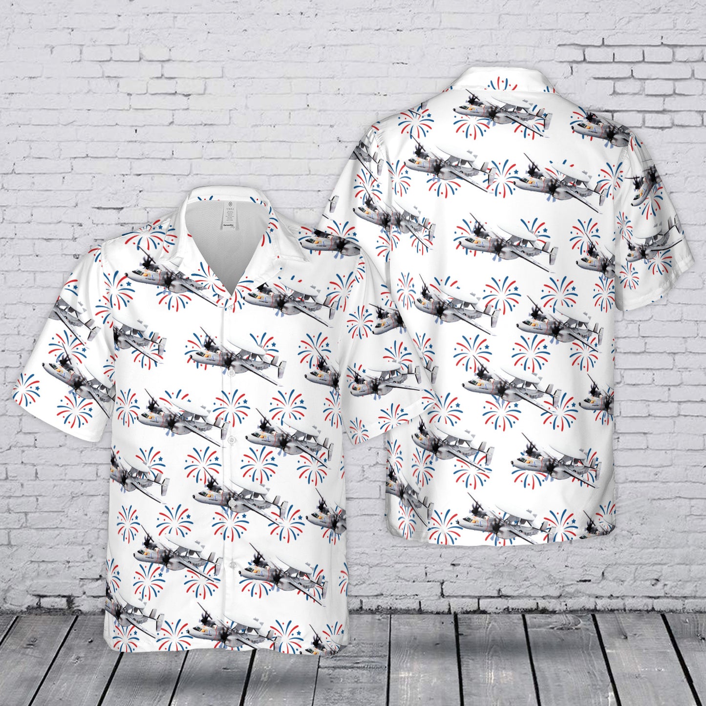US Navy E-2D Hawkeye 4th July 250th Anniversary 1776-2026 Hawaiian Shirt