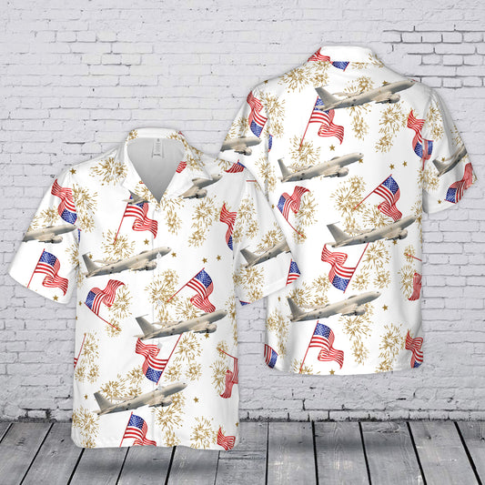 US Navy E-6B Mercury 4th July 250th Anniversary 1776-2026 Hawaiian Shirt