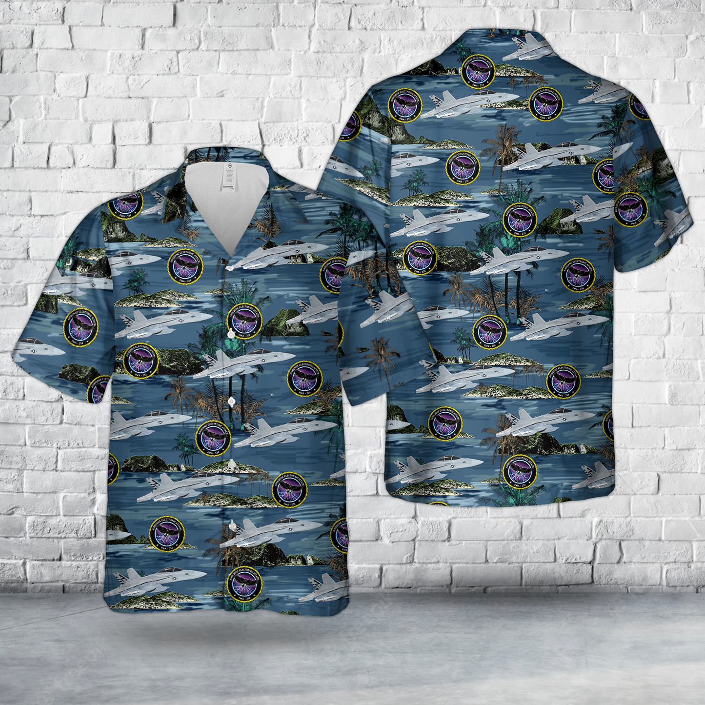 US Navy EA-18G PMA-234 Hawaiian Shirt