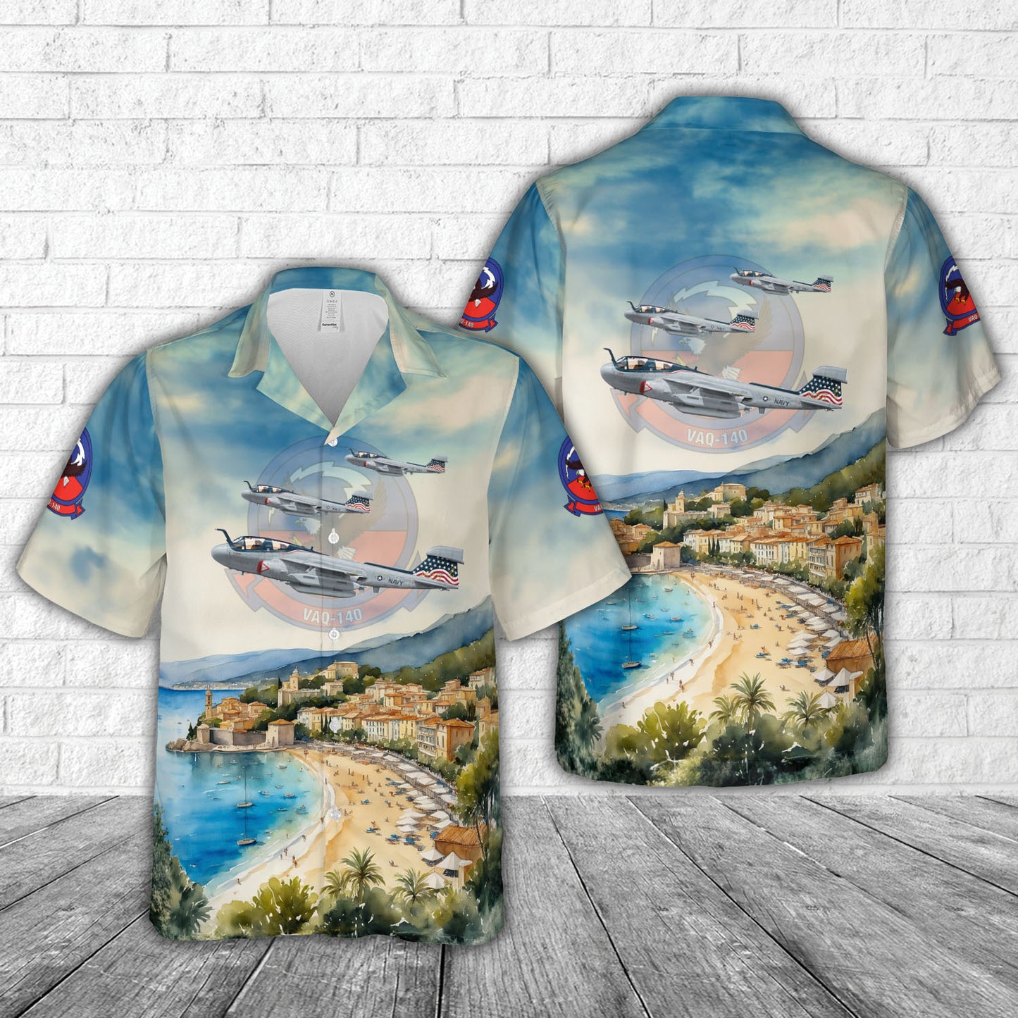 US Navy EA-6B Prowler VAQ-140 'Patriots' Hawaiian Shirt