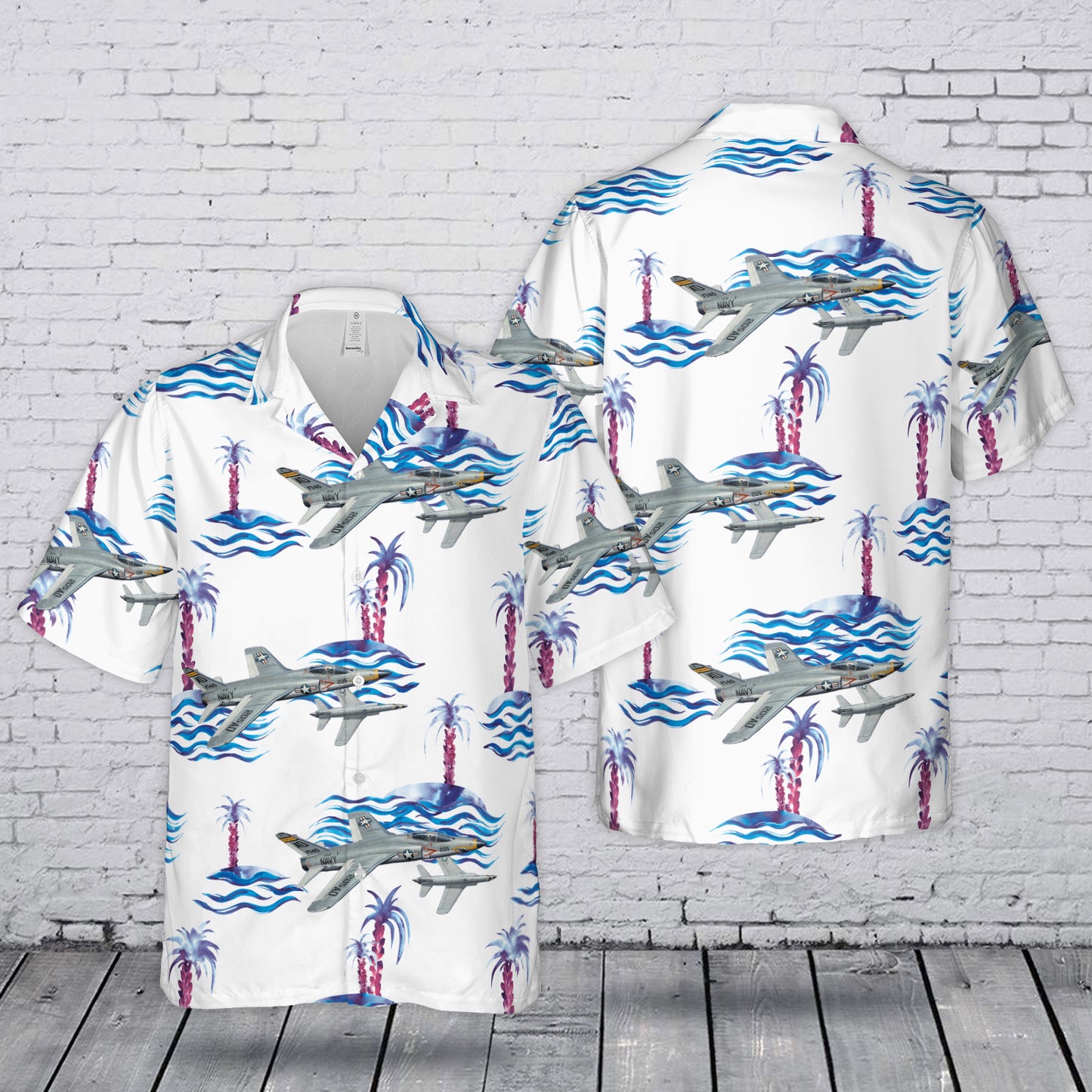 US Navy F-11 Tiger Hawaiian Shirt