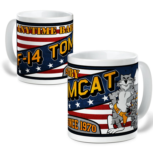 US Navy F-14 Tomcat Anytime Baby Ceramic Mug (11oz)