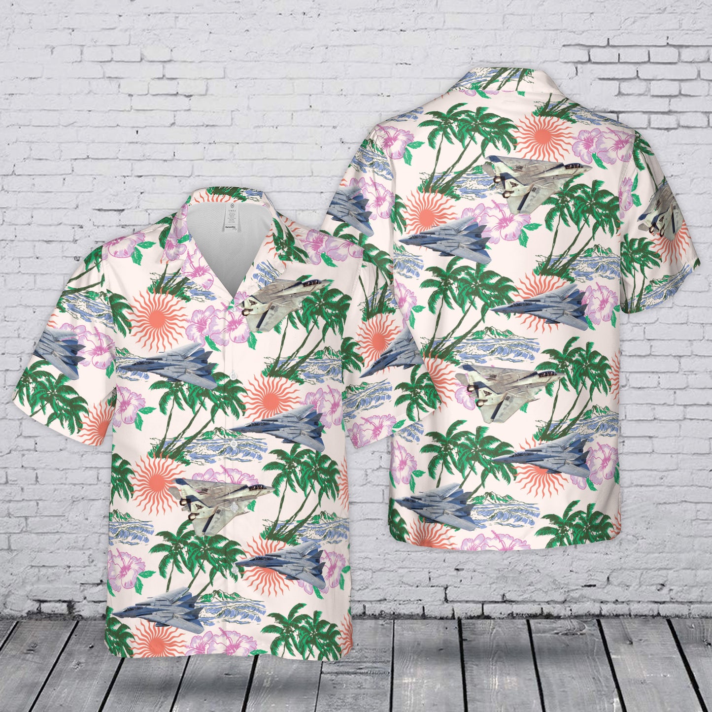 US Navy F-14 Tomcat Hawaiian Shirt