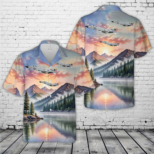 US Navy F-4J Phantom II VF-74 BeDevilers, AJ200 / 153784 CVW-8, USS Nimitz CVN-68, 1976 Hawaiian Shirt