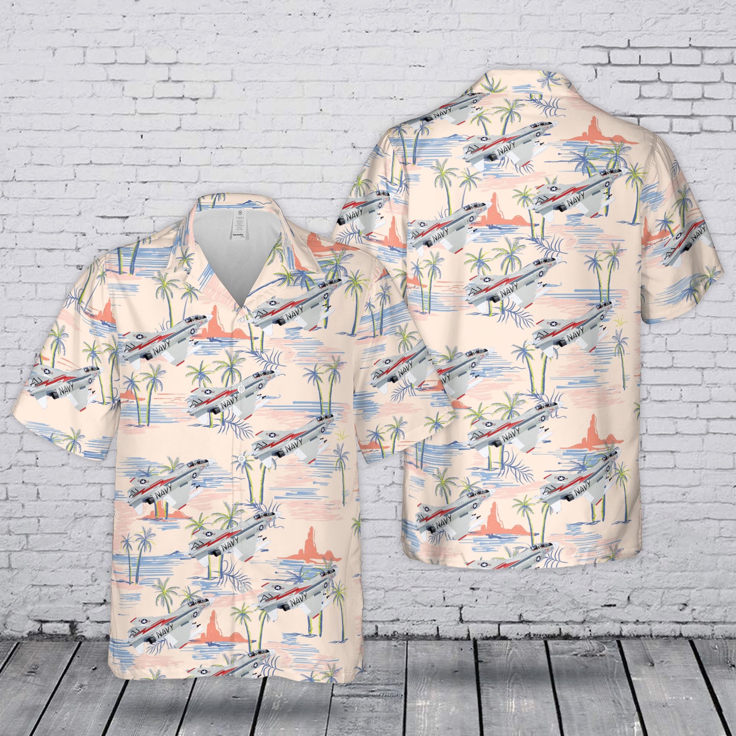 US Navy F-4 Phantom II Hawaiian Shirt
