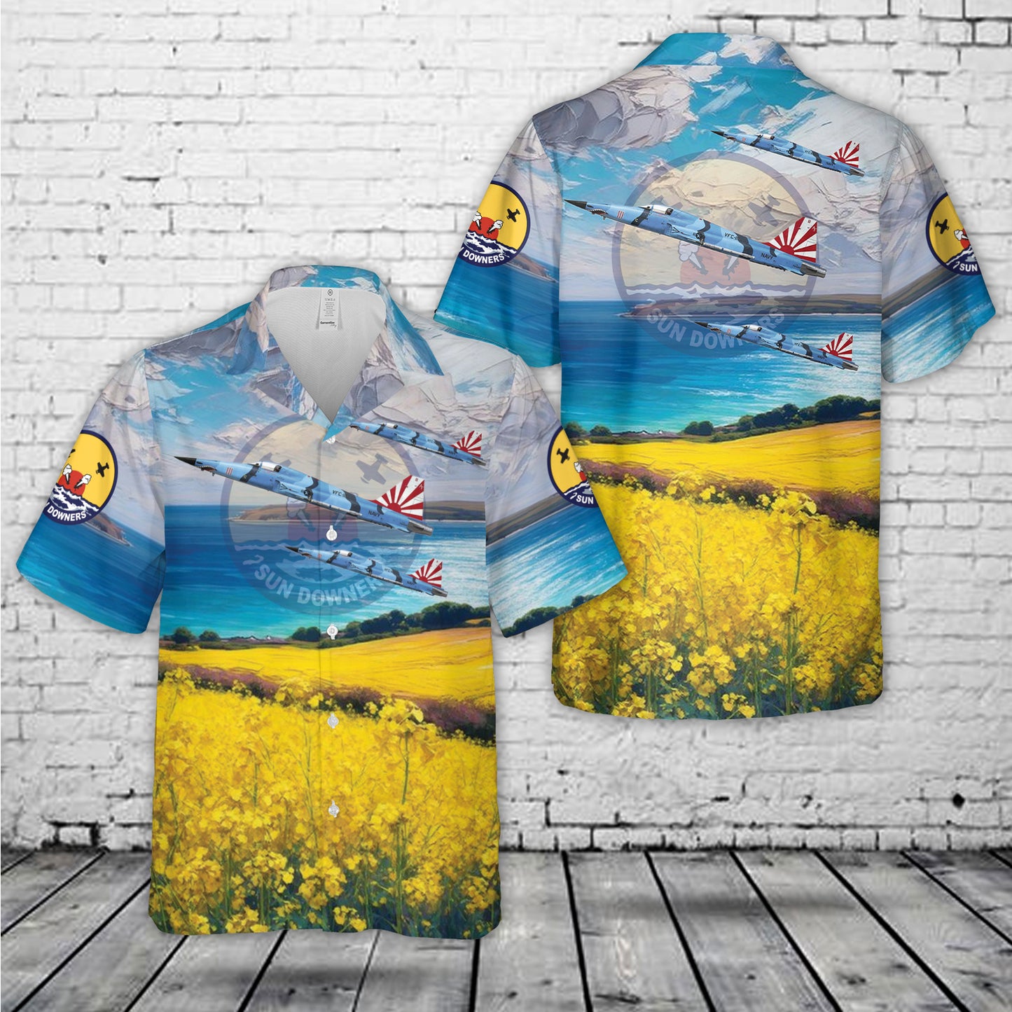 US Navy F-5N Tiger II VFC-111 Sun Downers, AF111 / 761562. TSW-20 - 2023 Hawaiian Shirt
