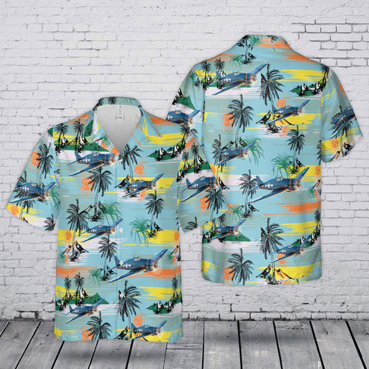 US Navy F6F Hellcat Hawaiian Shirt