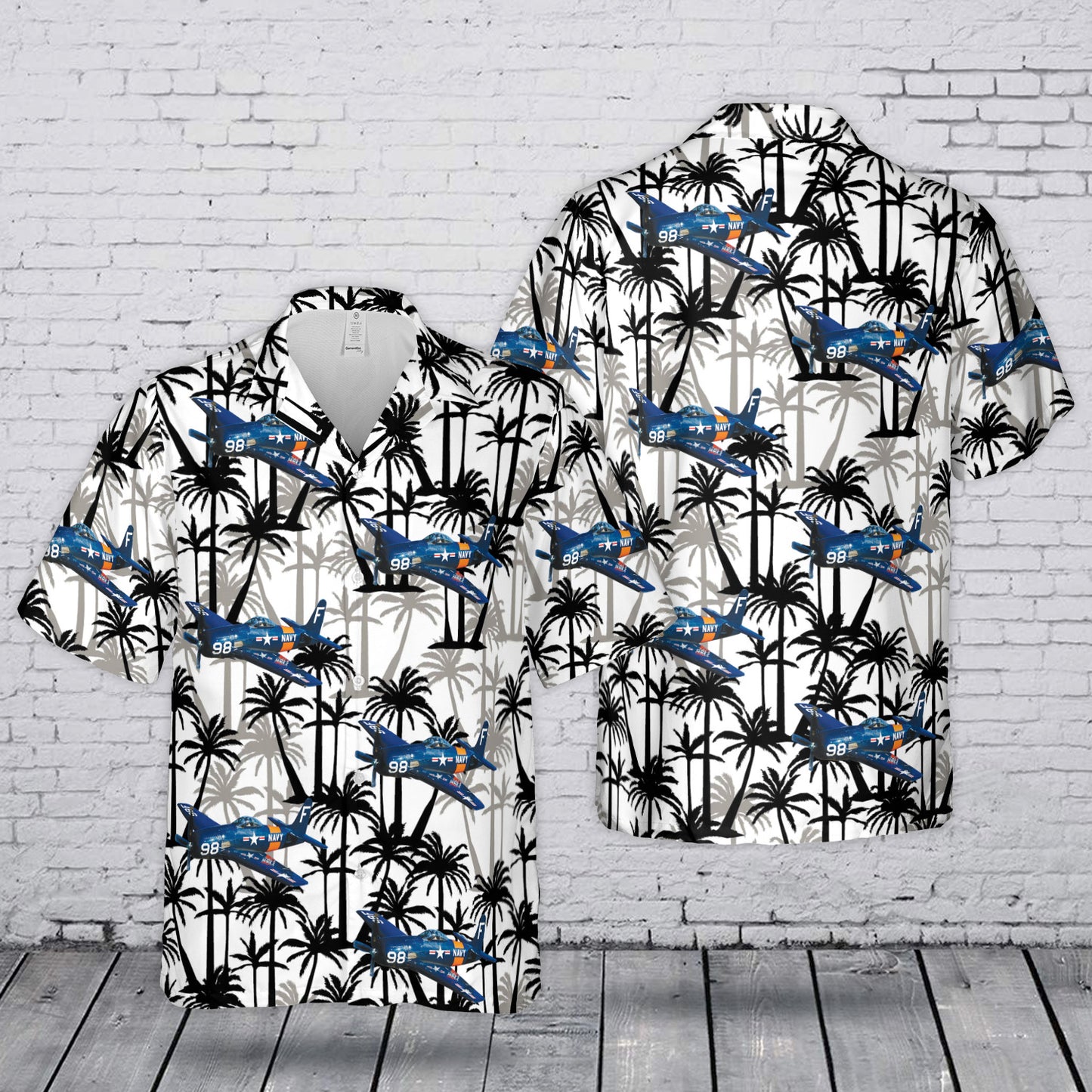 US Navy F8F Bearcat Hawaiian Shirt