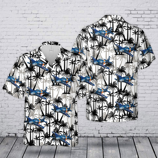 US Navy F8F Bearcat Hawaiian Shirt