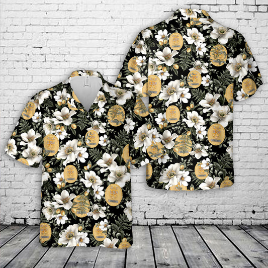 US Navy Fleet Master CPO Badge Hawaiian Shirt