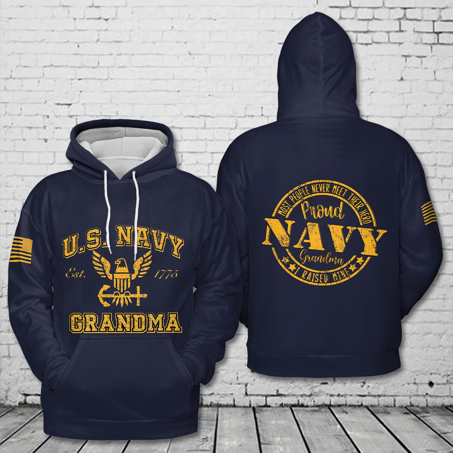 US Navy Grandma 3D Hoodie