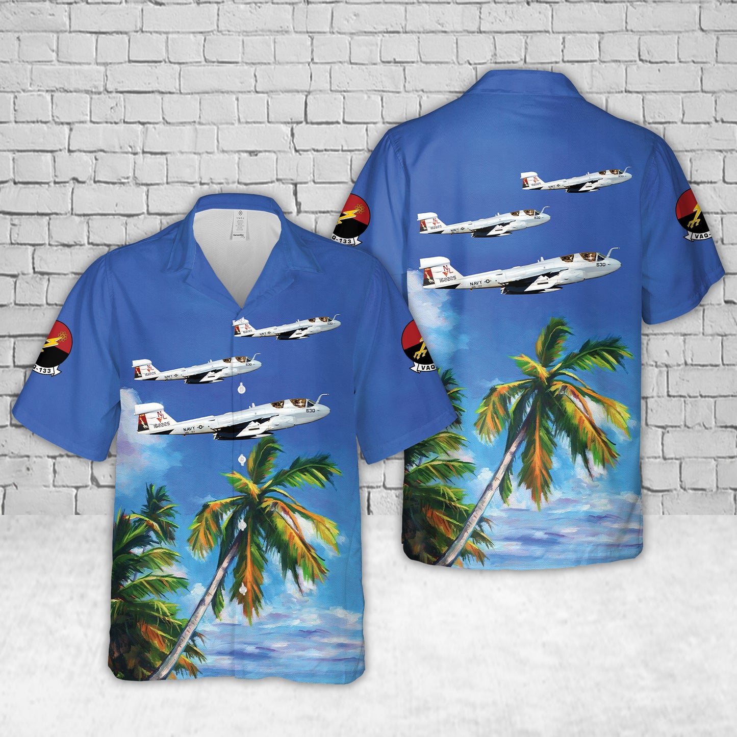 US Navy Grumman EA-6B Prowler of VAQ-133 Hawaiian Shirt