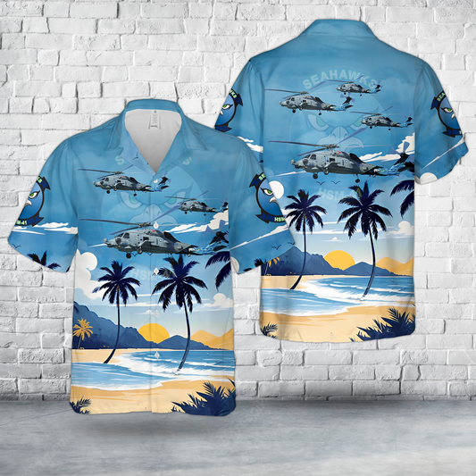 US Navy Helicopter Maritime Strike Squadron 41 (HSM-41) Hawaiian Shirt